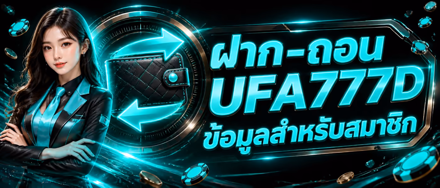 ฝาก-ถอน UFA777D ข้อมูลสำหรับสมาชิก